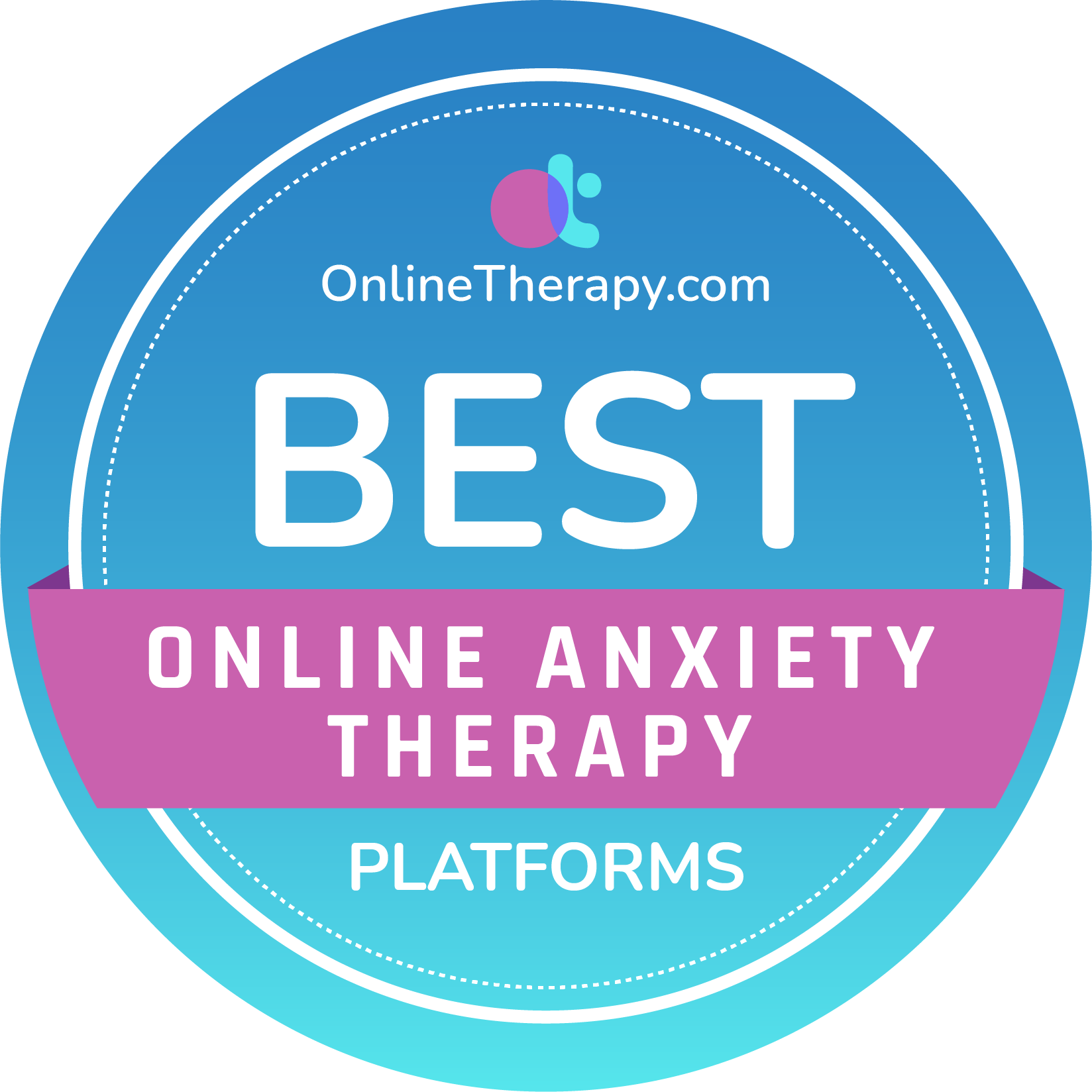 best online anxiety therapy badge 2