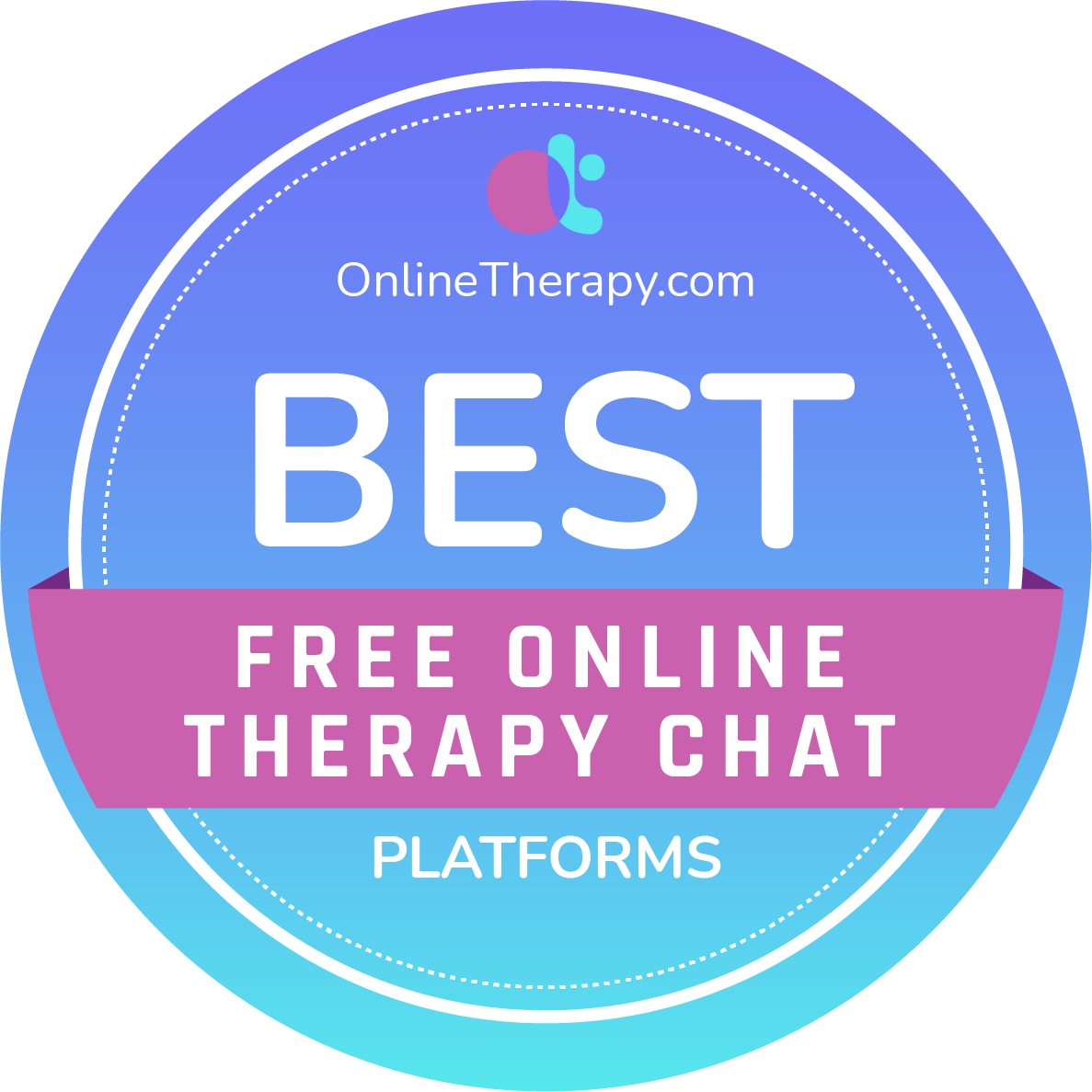 Best Free Online Therapy Chat Badge