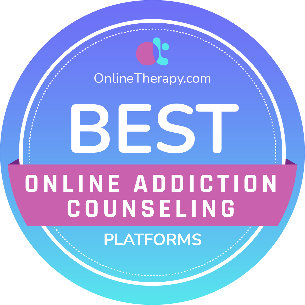 Best Online Addiction Counseling Badge