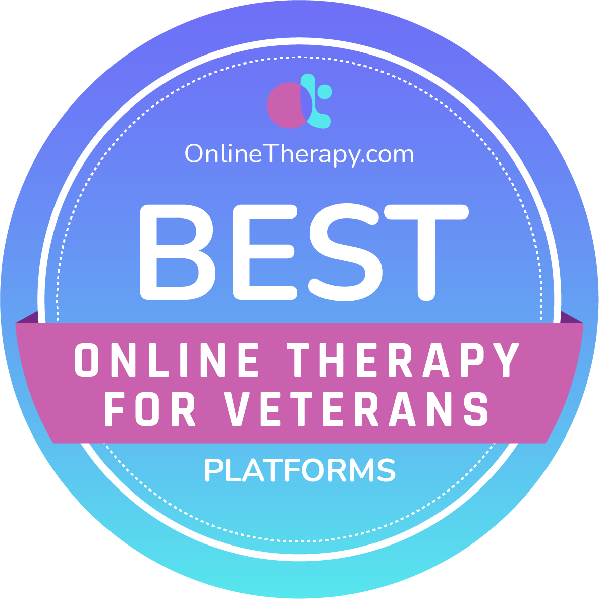 Best Online Therapy for Veterans Badge