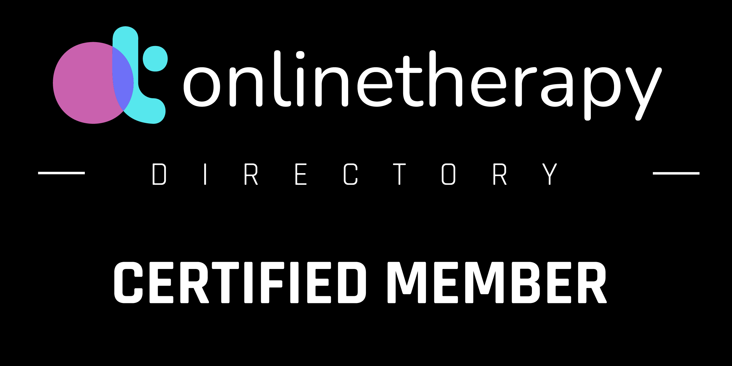 online therapy membership badge