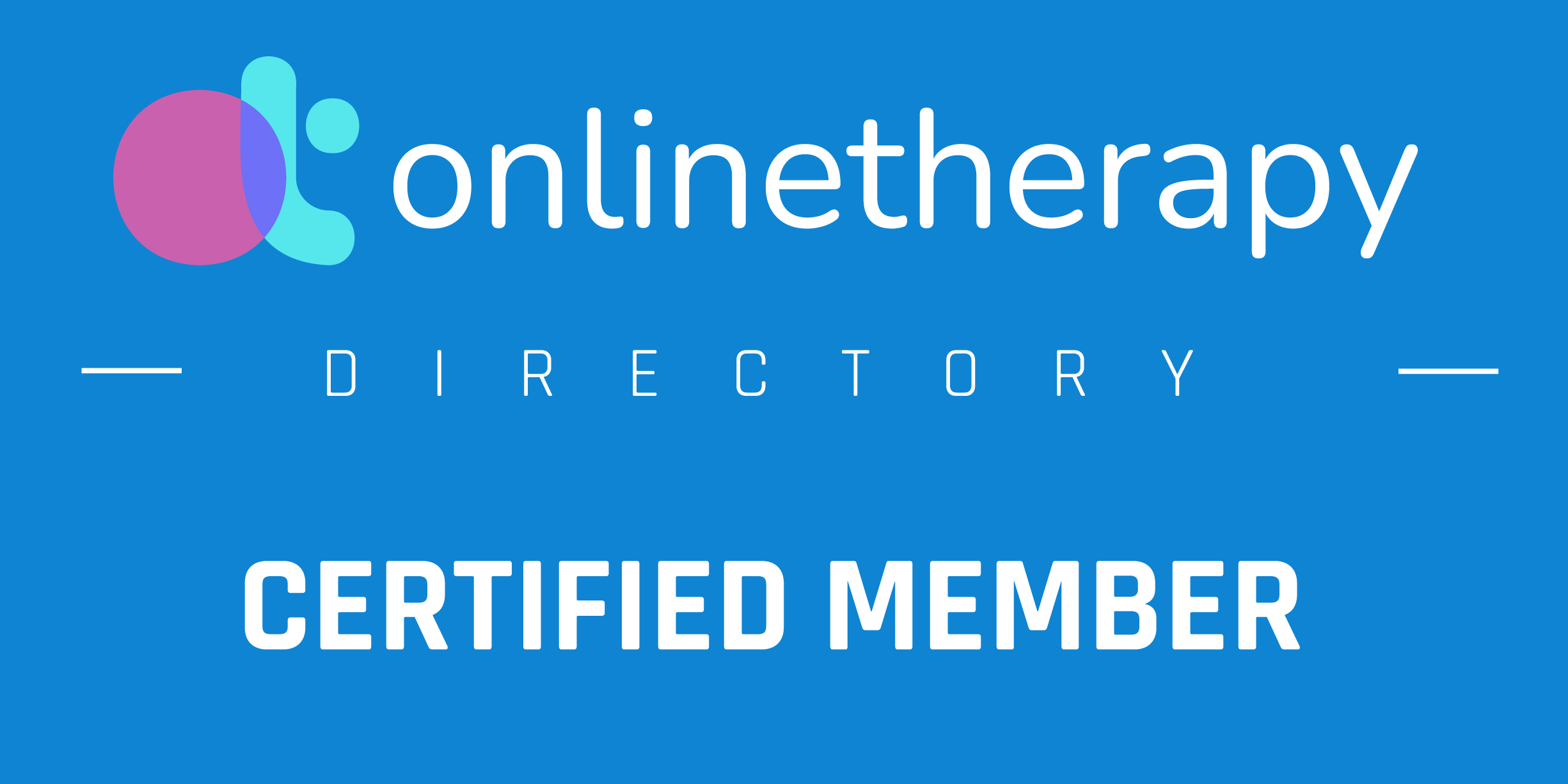 online therapy membership badge