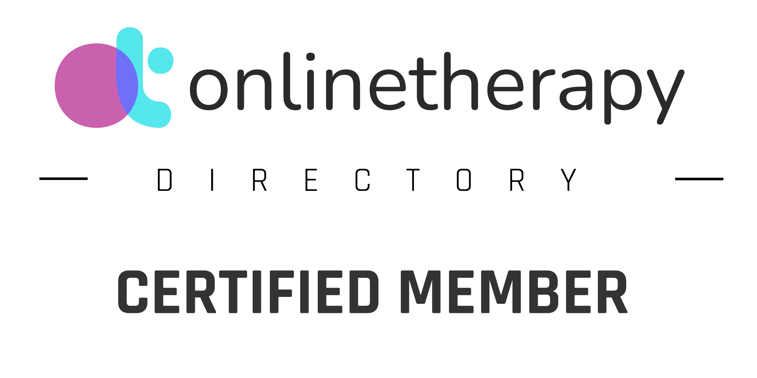 online counseling certified member badge