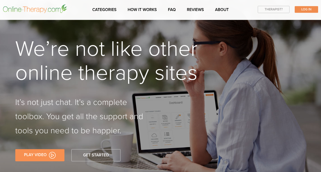 Online Therapy Homepage