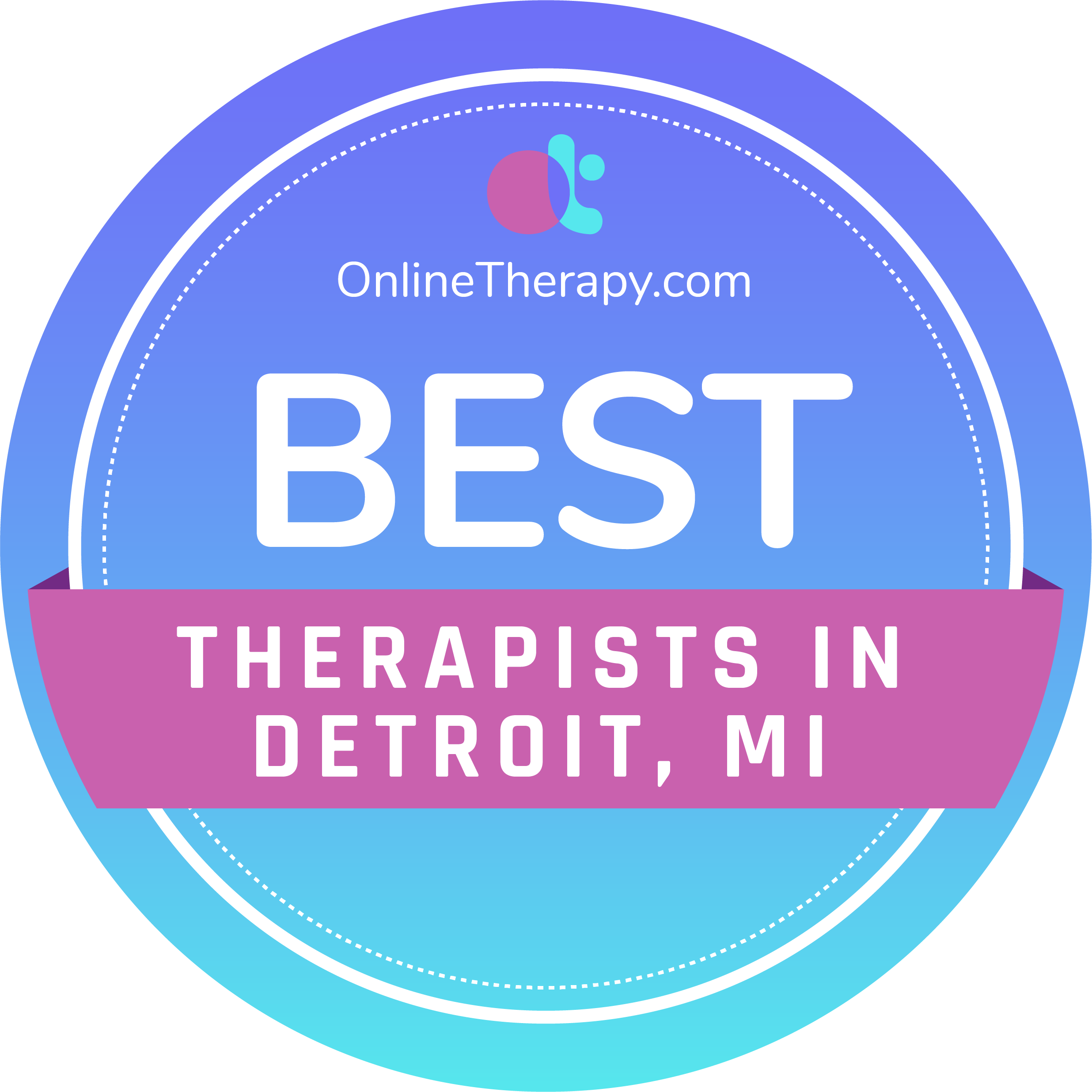 best therapists in Detroit badge
