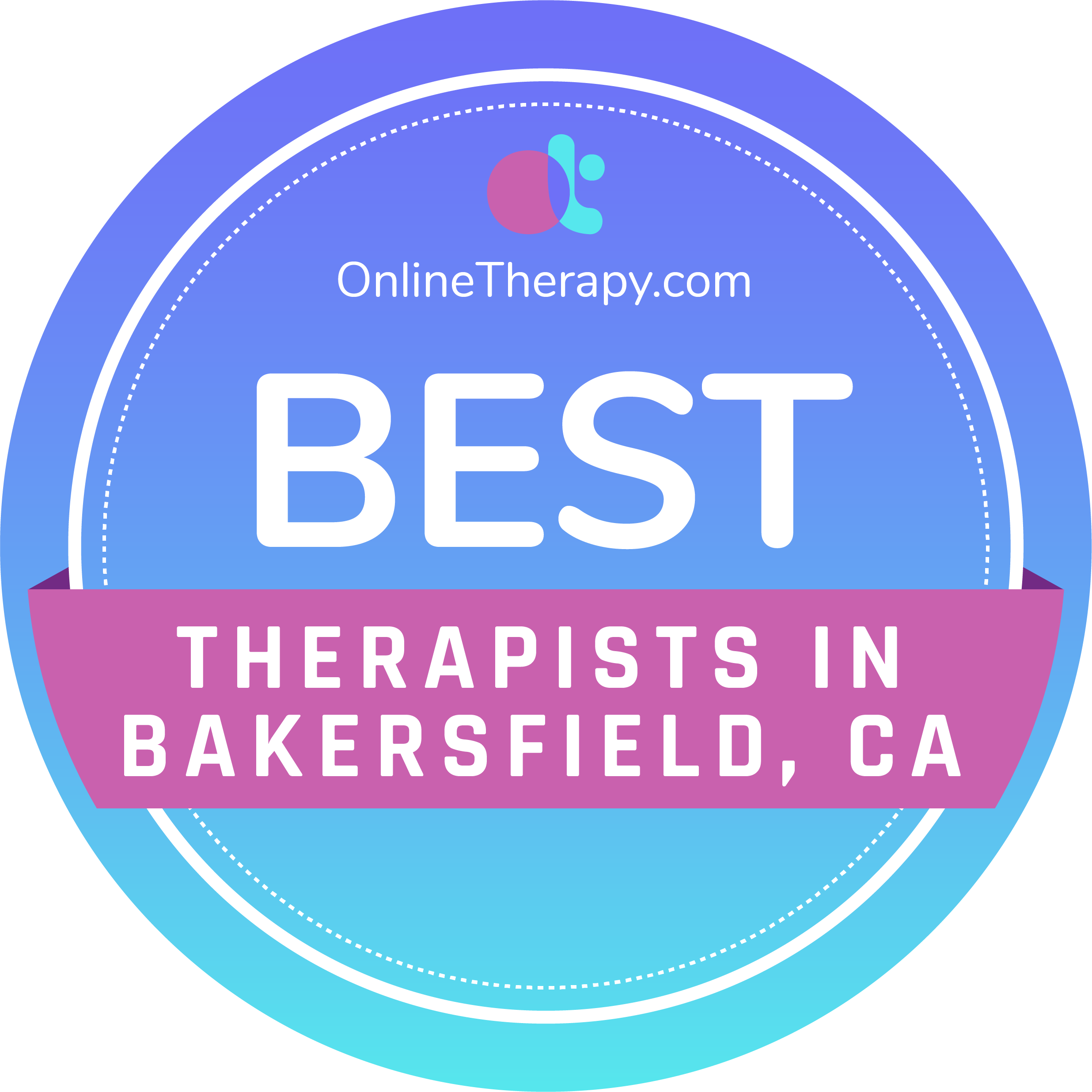 best therapists in Bakersfield badge