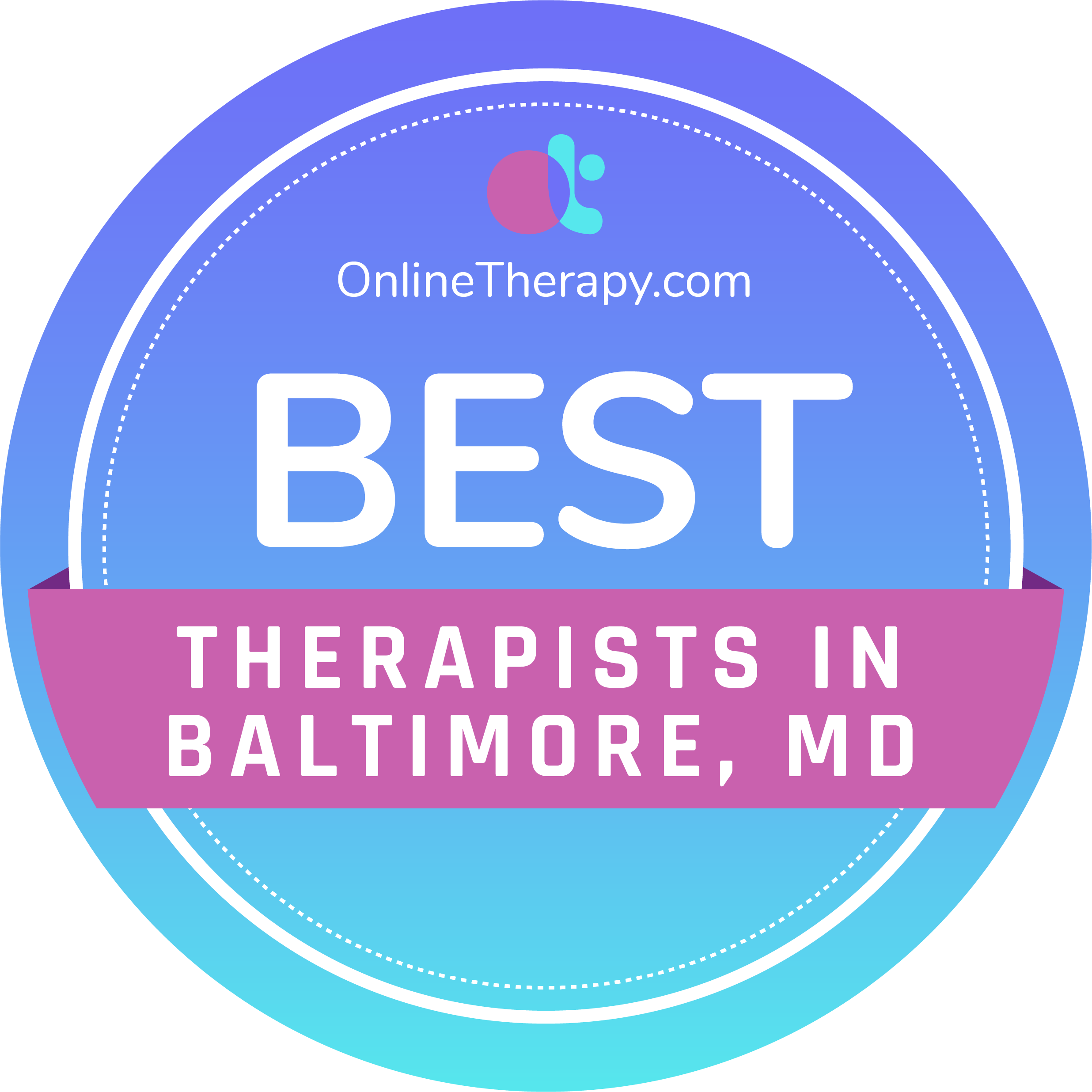 best therapists in Baltimore badge