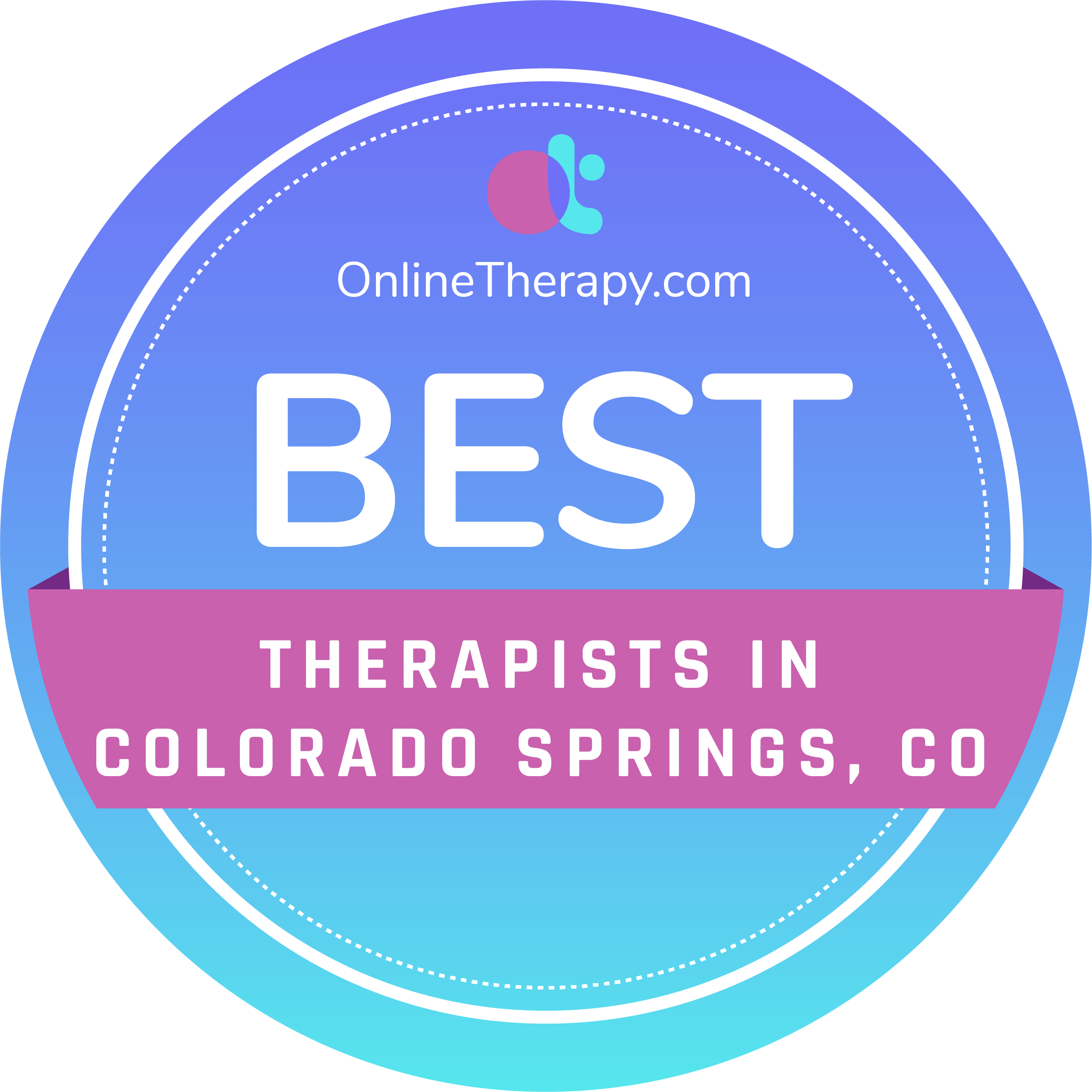 best therapists in Colorado Springs badge