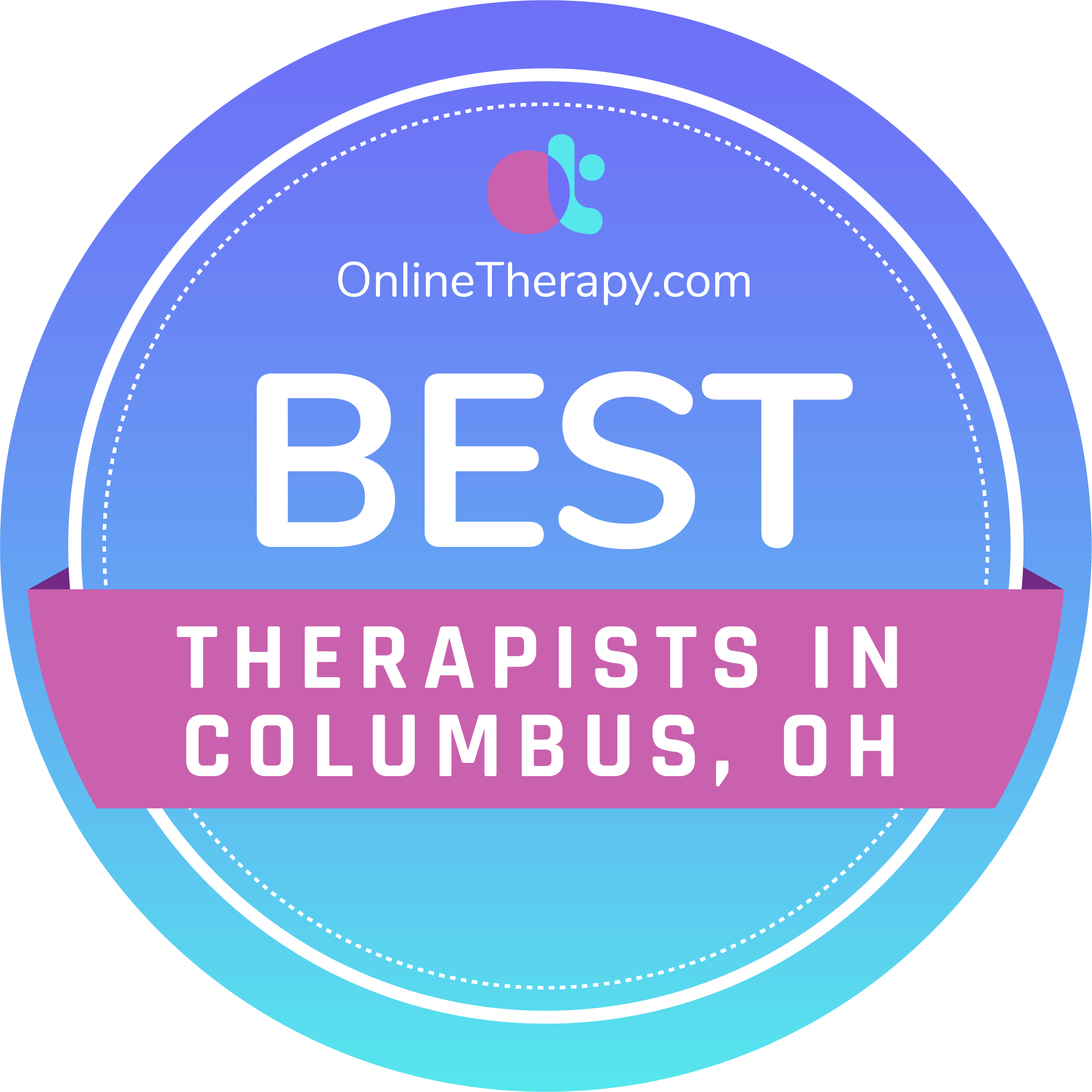 best therapists in Columbus badge