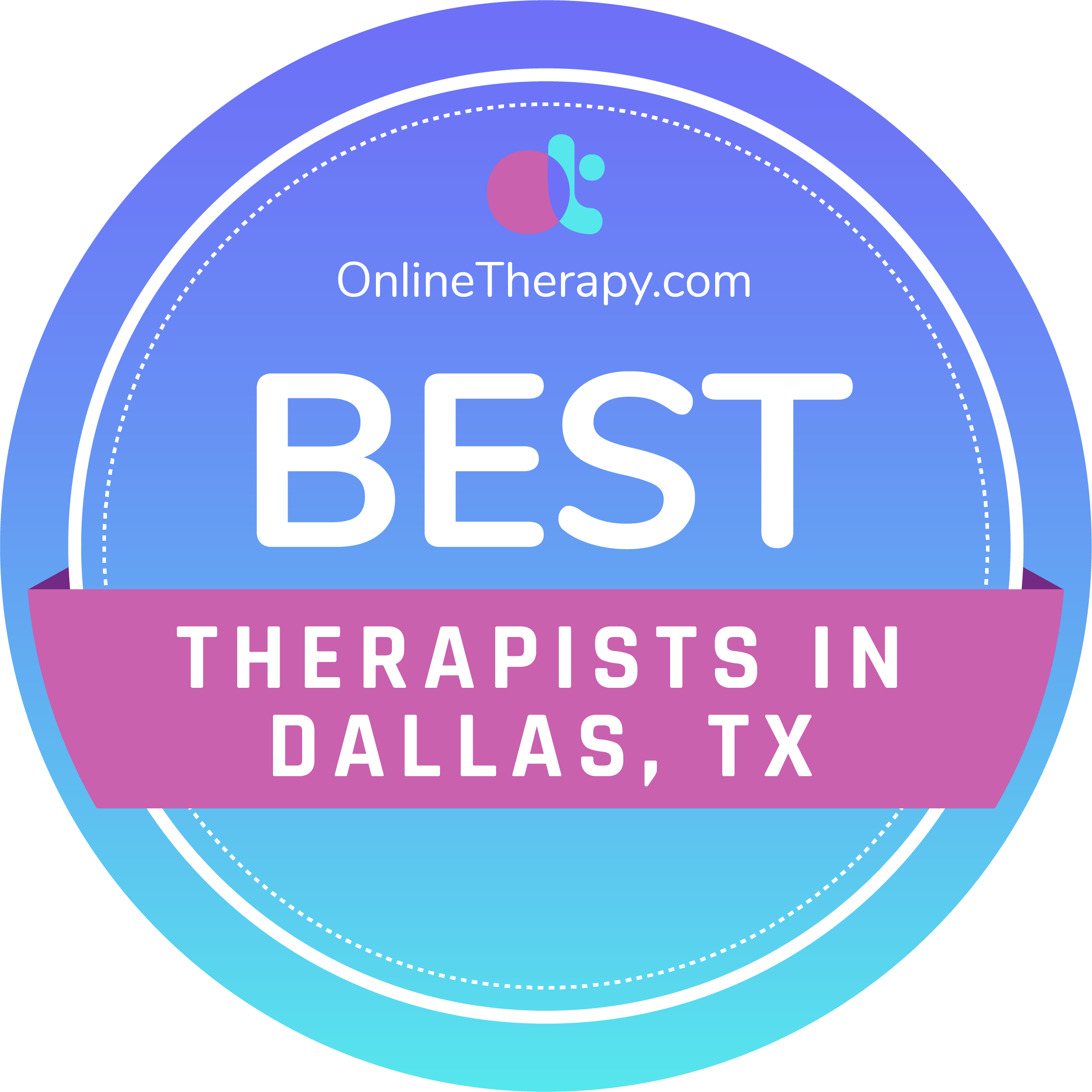 best therapists in Dallas badge