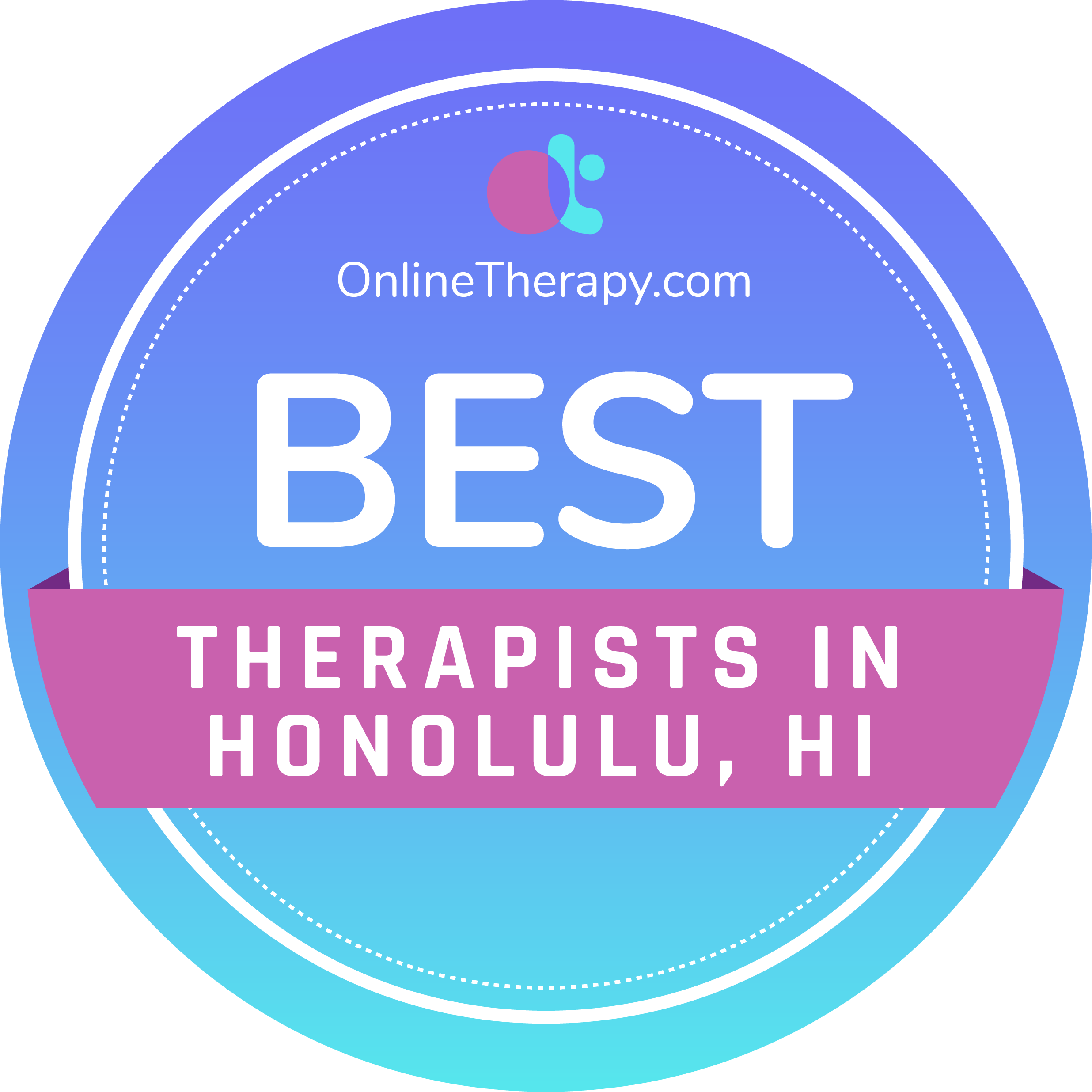 best therapists in Honolulu badge