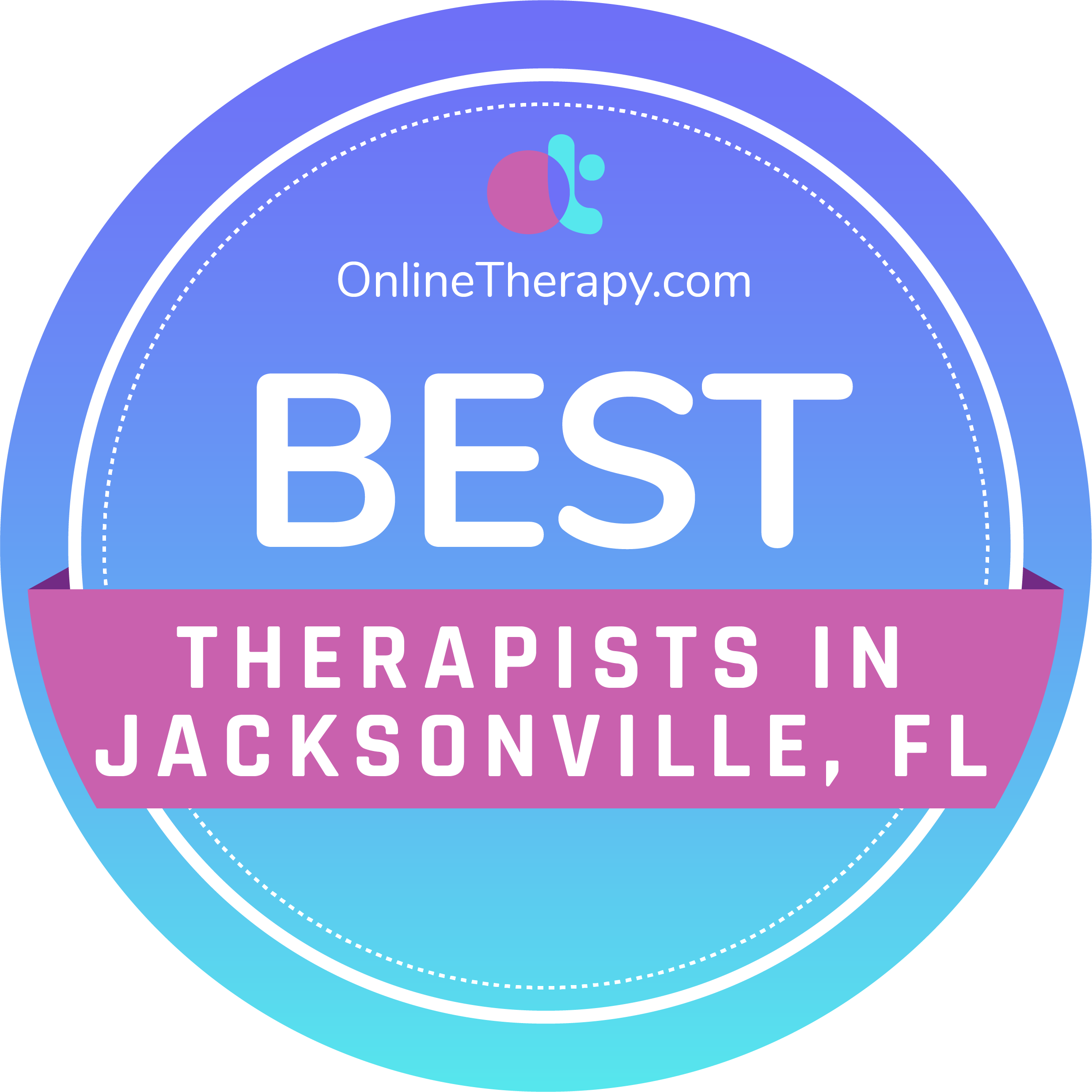 best therapists in Jacksonville badge