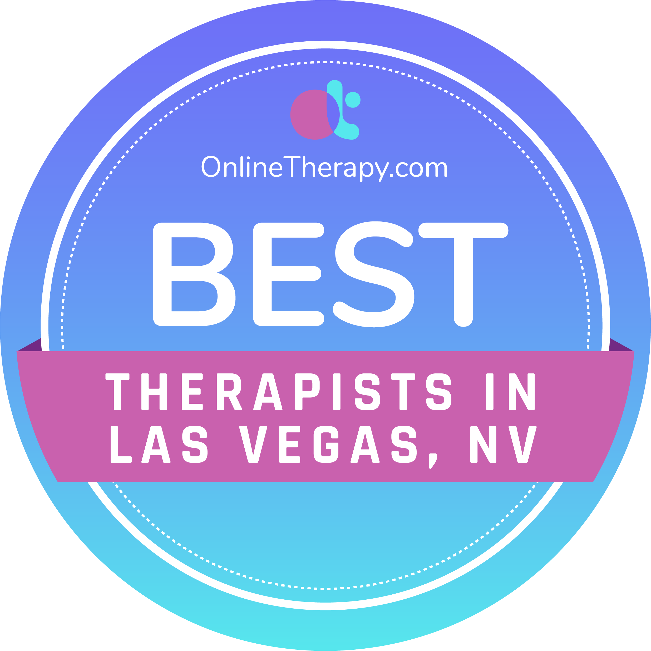 best therapists in Las Vegas badge