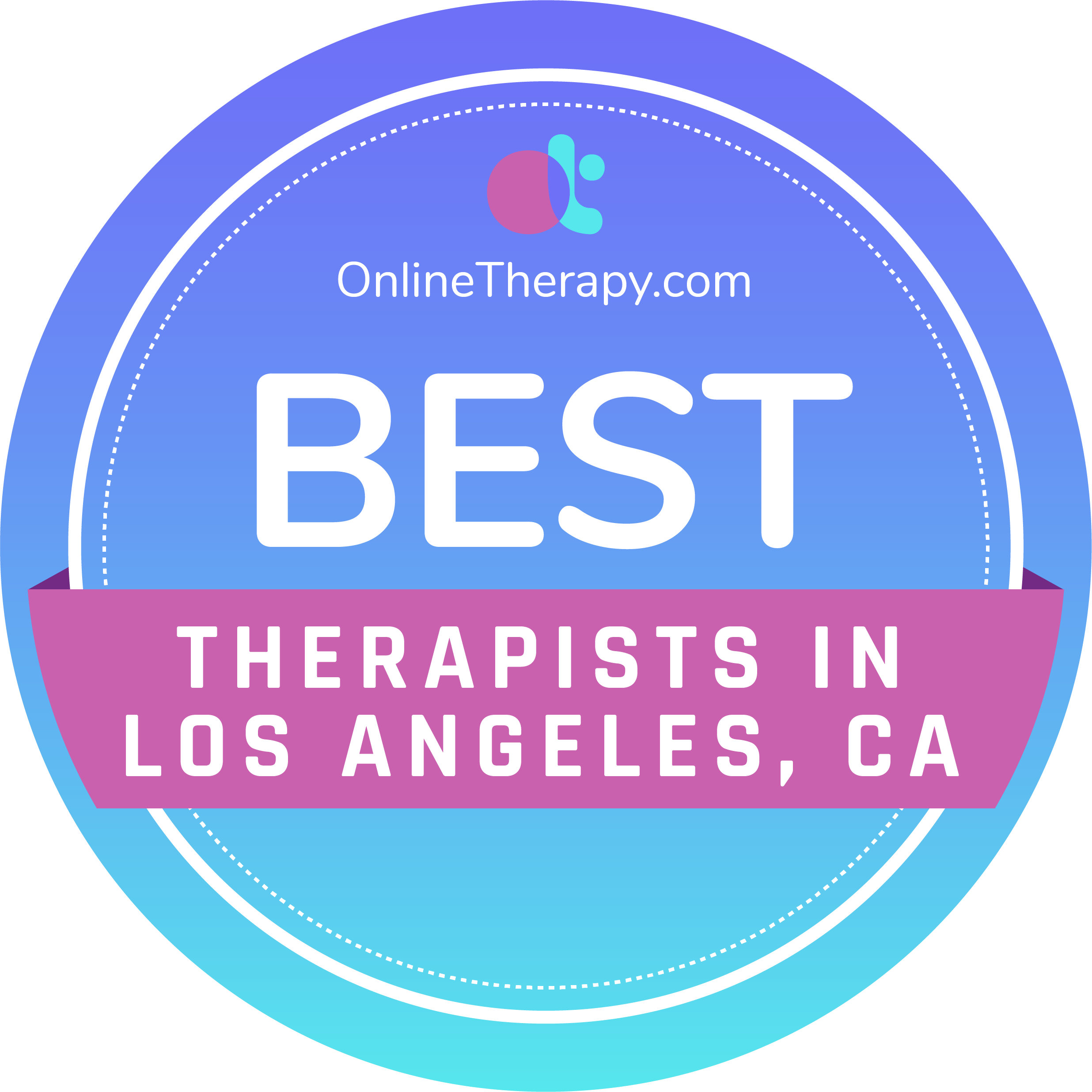 best therapists in Los Angeles badge