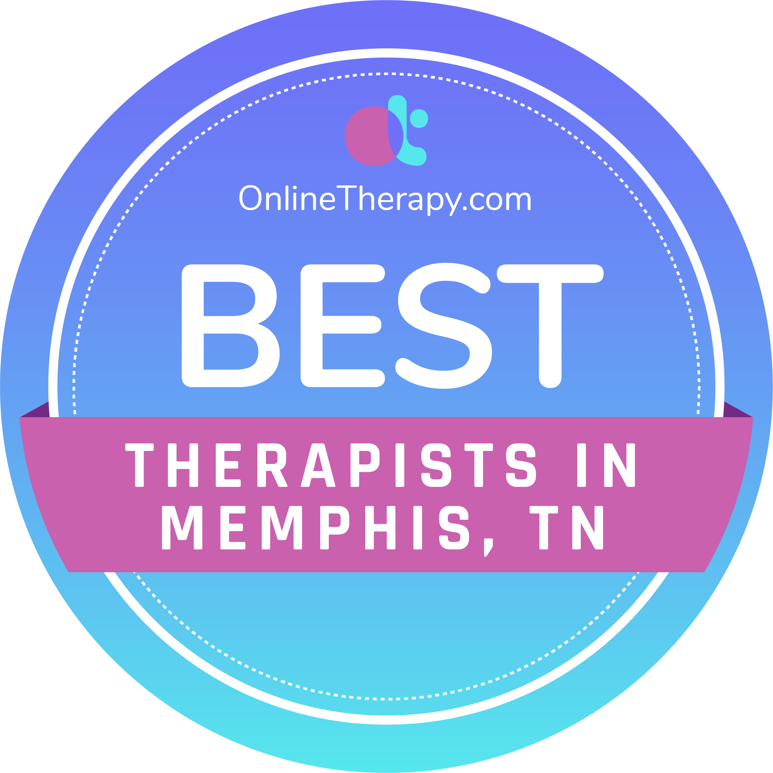 best therapists in Memphis badge