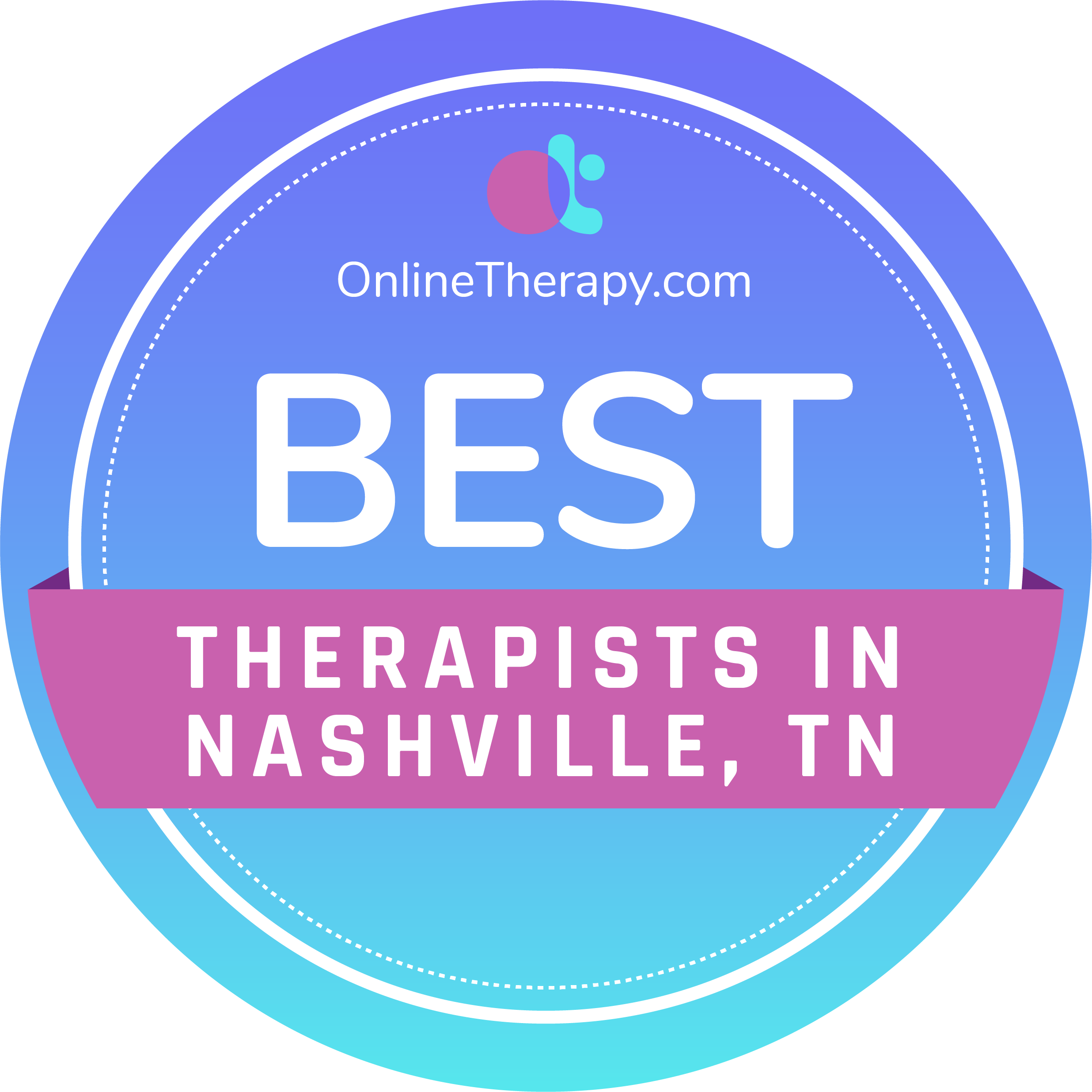 best therapists in Nashville badge