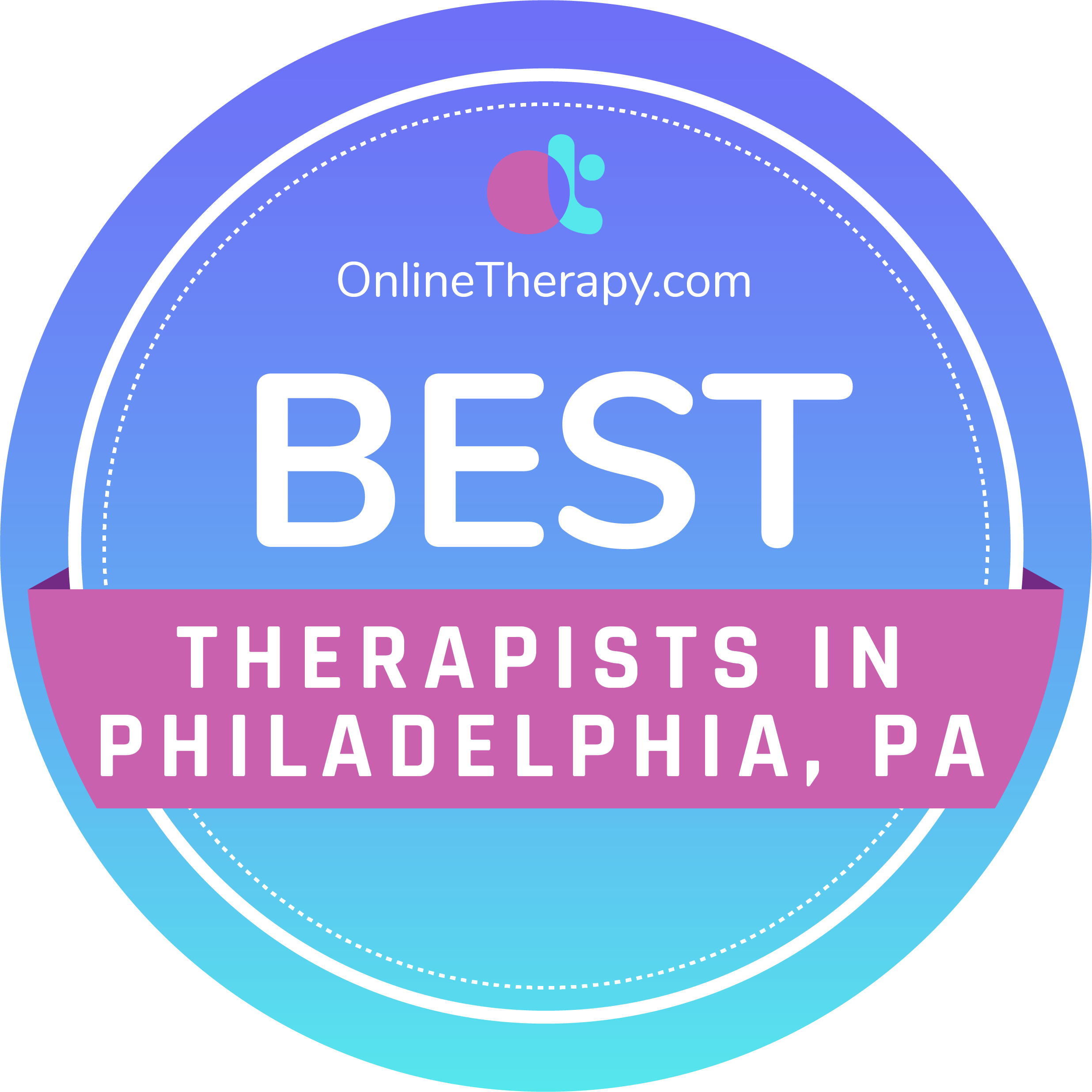 best therapists in Philadelphia badge